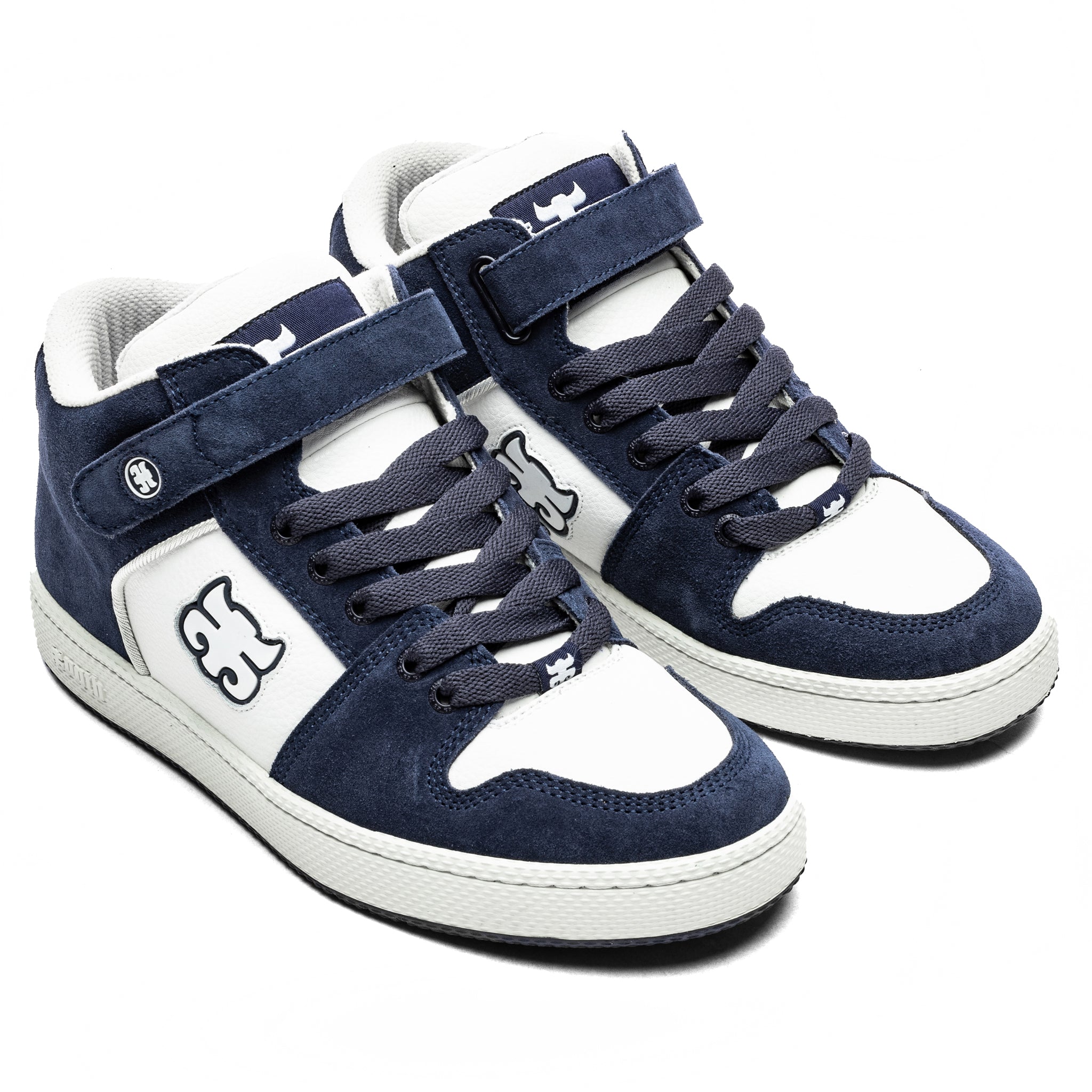 GRASSHOPPER - NAVY SUEDE & WHITE LEATHER