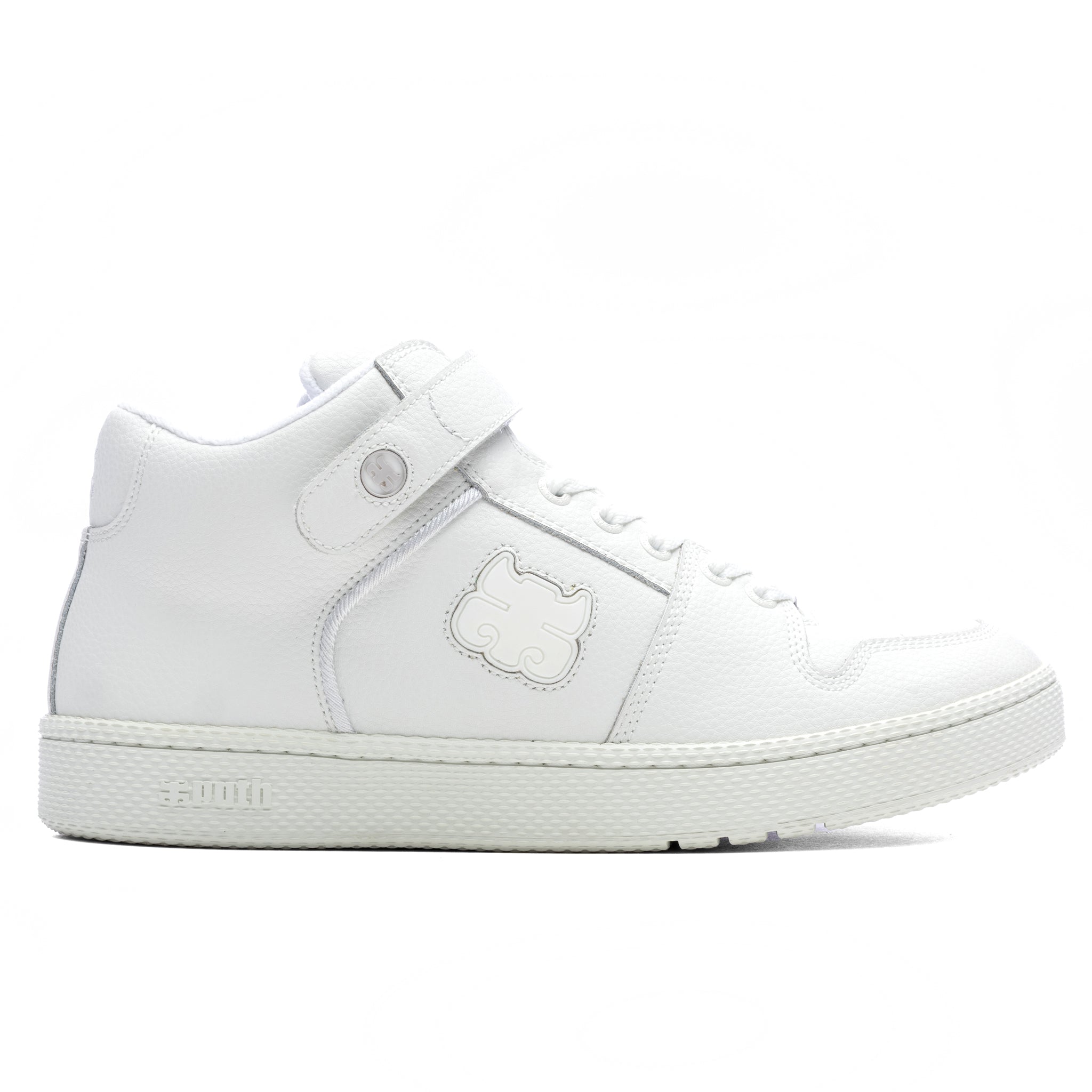 Grasshopper White Pebble Leather