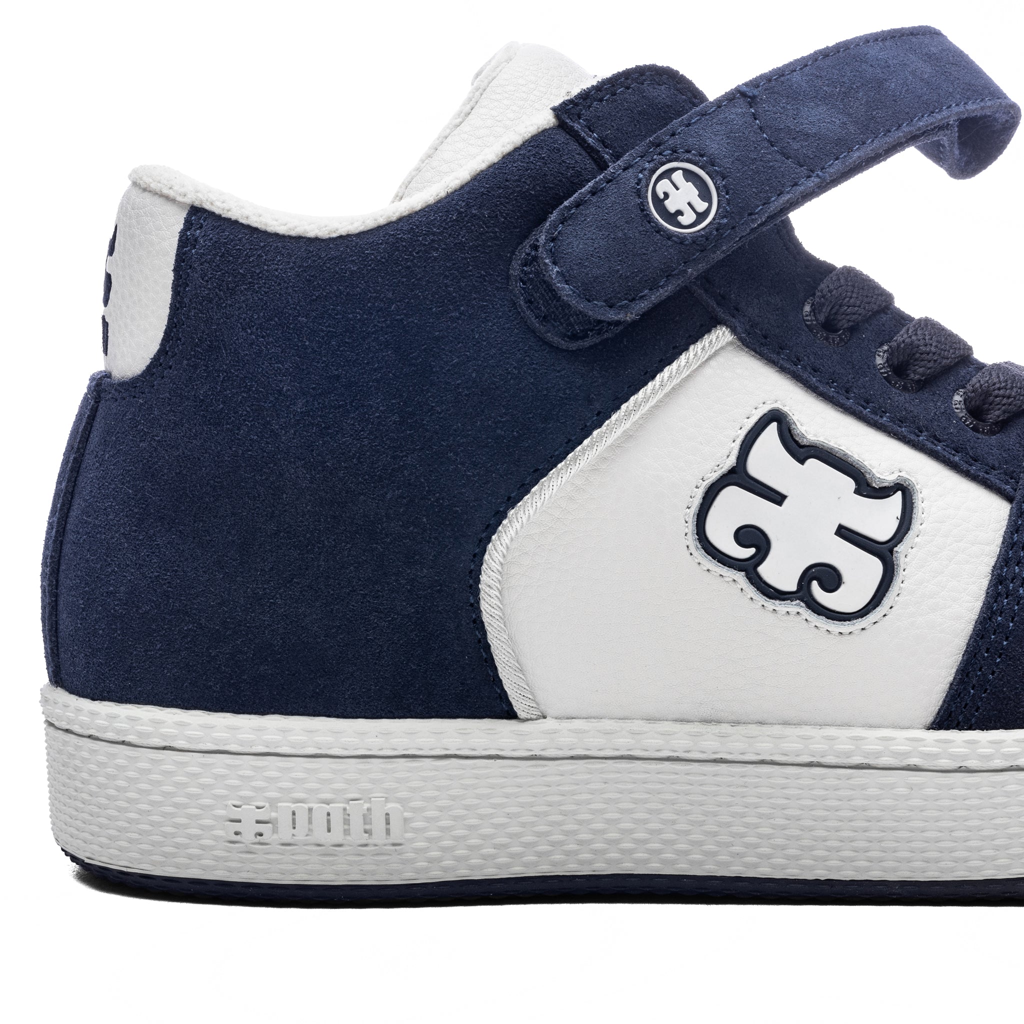 GRASSHOPPER - NAVY SUEDE & WHITE LEATHER