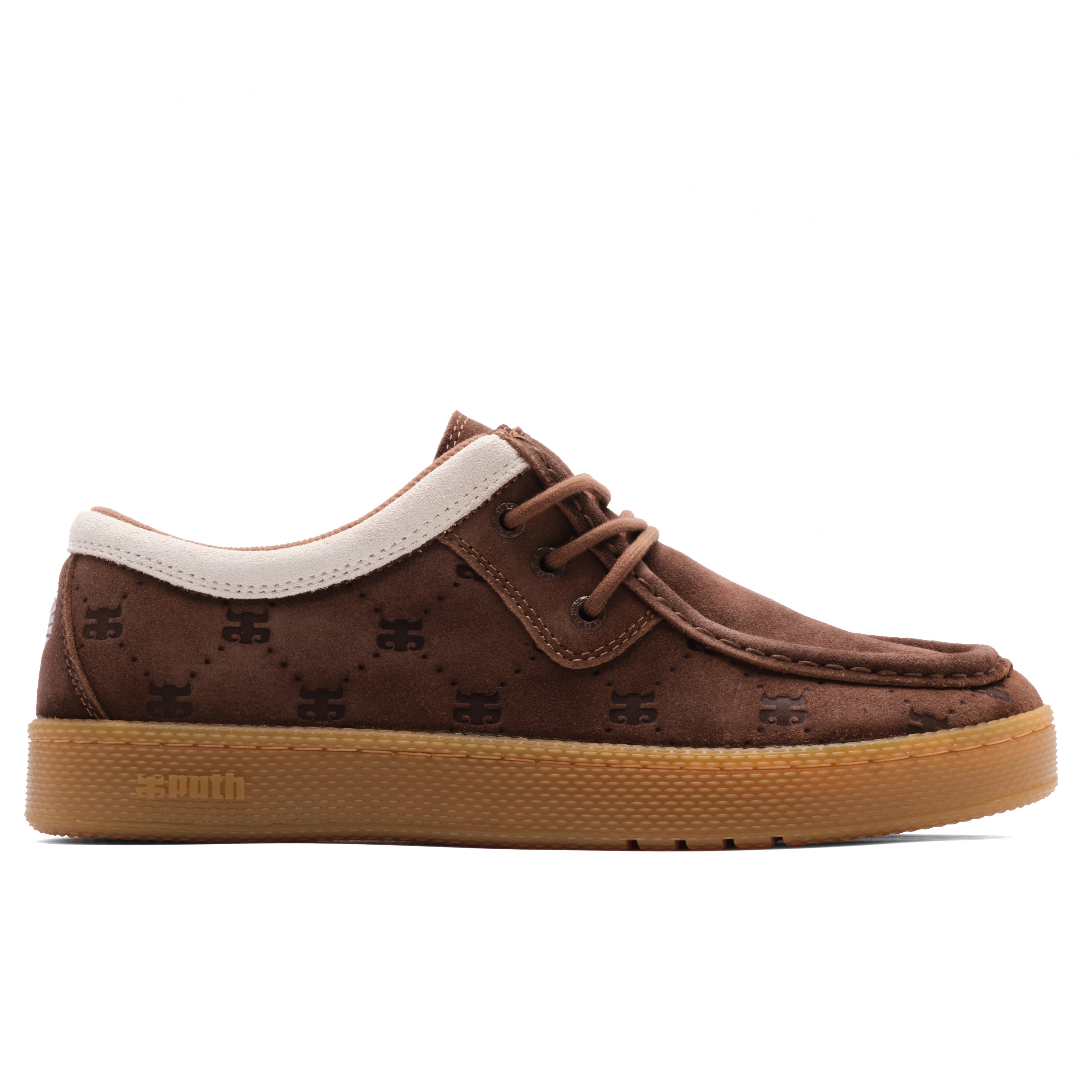 CATS LOW - BROWN EMBOSSED SUEDE – IPATH