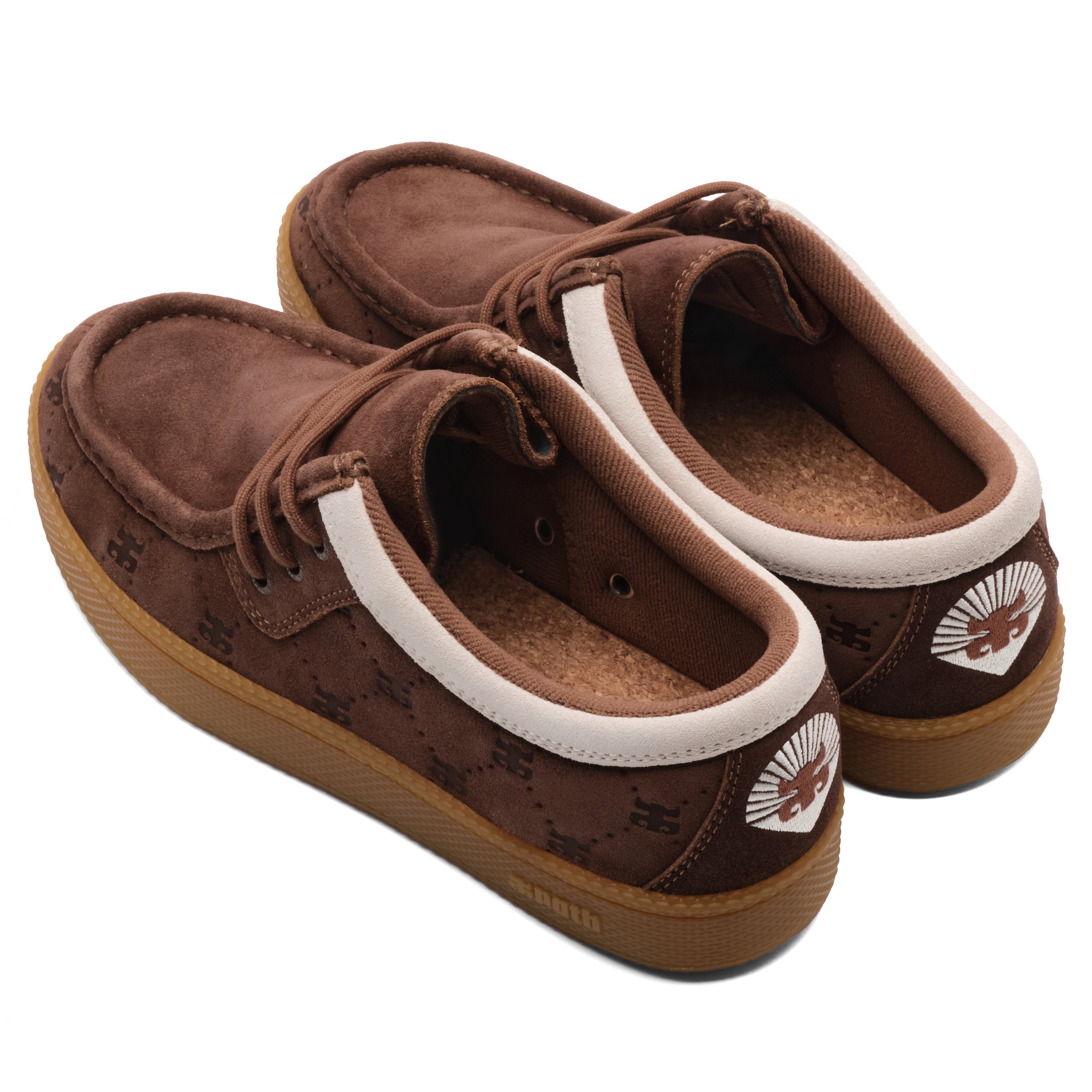 CATS LOW - BROWN EMBOSSED SUEDE