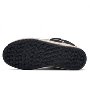 GRASSHOPPER - BLACK WAXED SUEDE & SHEARLING