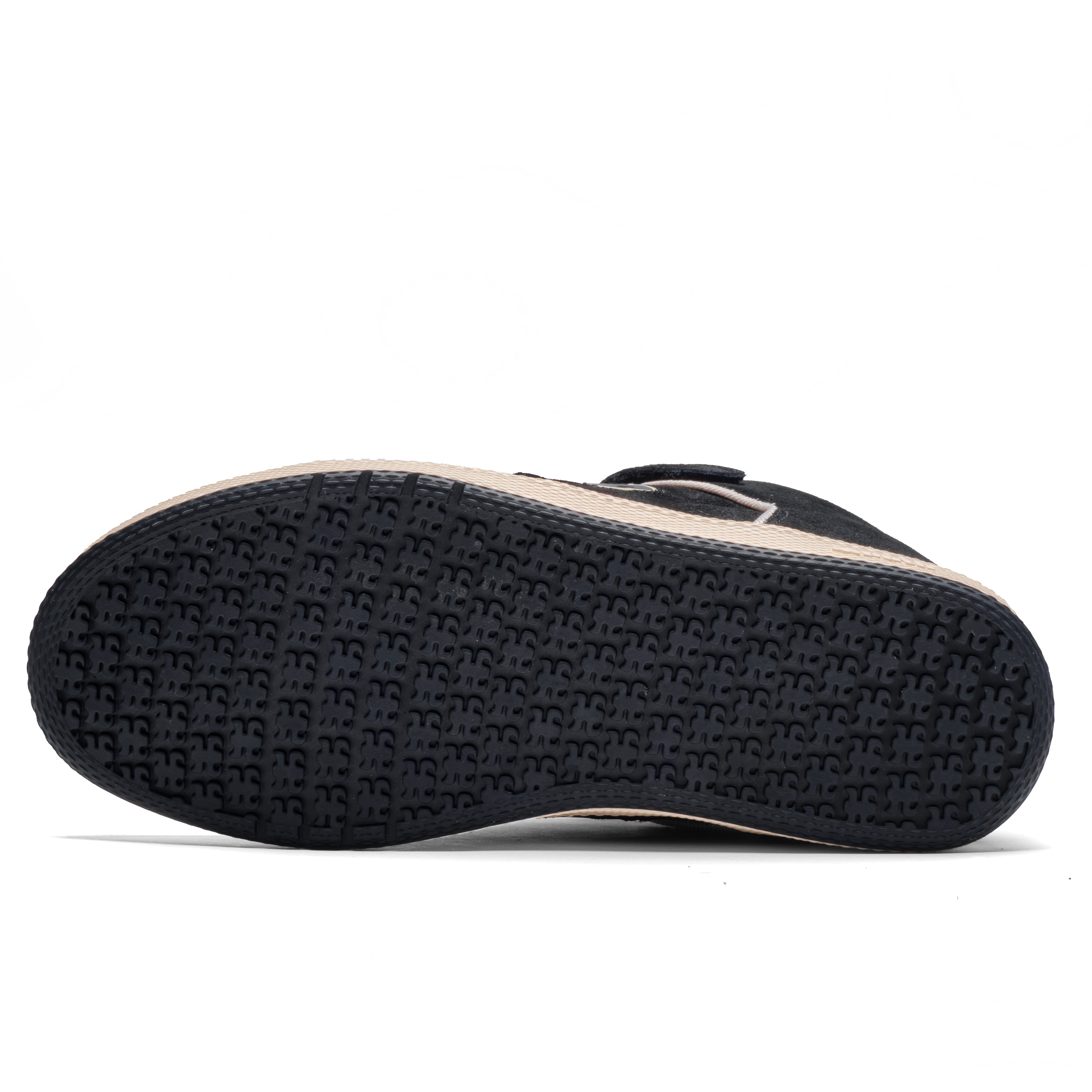 GRASSHOPPER - BLACK WAXED SUEDE & SHEARLING