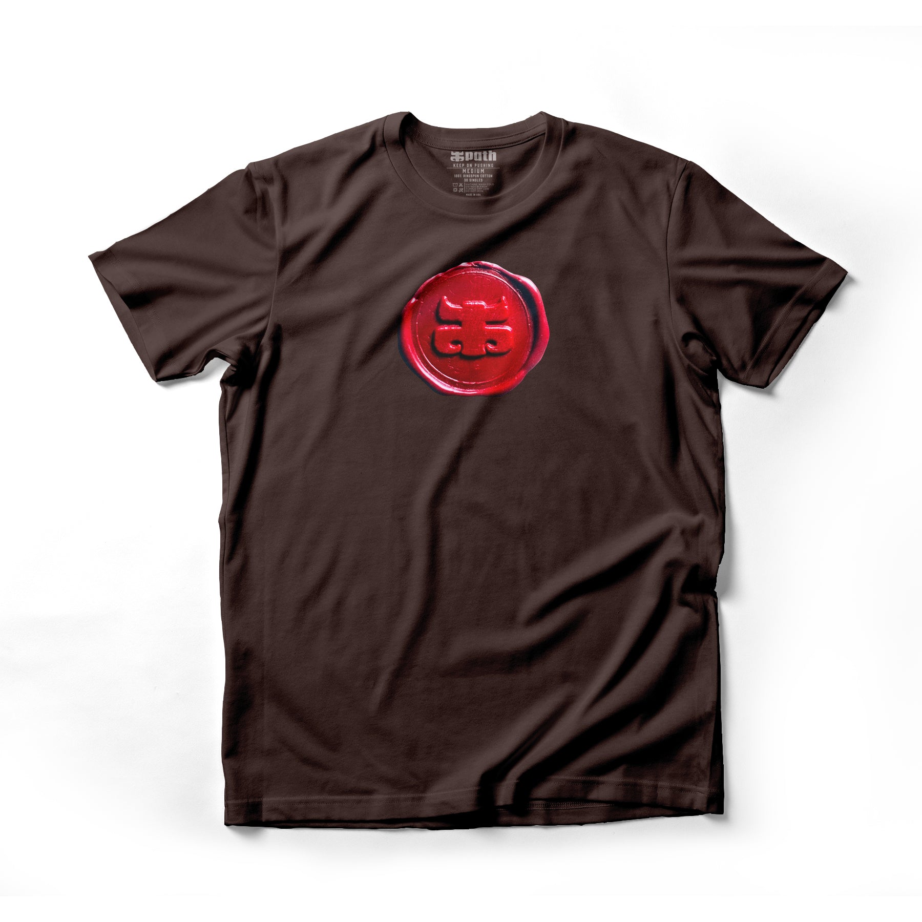 WAX LOGO TEE | BROWN